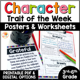 Character Traits Graphic Organizers and Posters | Characte