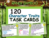 Character Traits Task Cards and Test