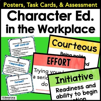 Preview of Career Exploration Activities and Posters for Character Education Life Skills