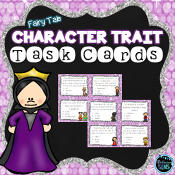 Preview of Fairy Tales Character Traits Task Cards