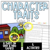 Character Traits Activities - Color It In