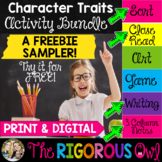 Character Traits Activities| Print & Digital | | Literacy 