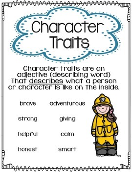 Character Traits Anchor Chart