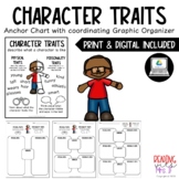 Character Traits Anchor Chart with Graphic Organizer (PRIN
