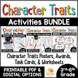 Character Traits Graphic Organizers, Posters, & Activities