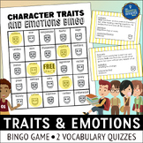 Character Traits and Emotions Bingo Game