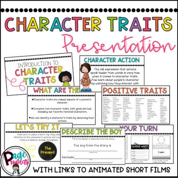 Character Traits Bundle with Guess Who Craftivity by Page Products