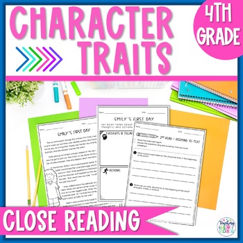Character Traits | Character Traits Passage | Reading Comprehension 4th ...