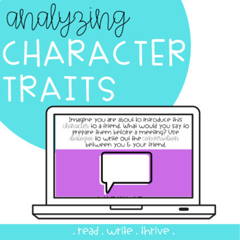 Preview of FREE Character Traits Reading Comprehension Prompts | Google Forms