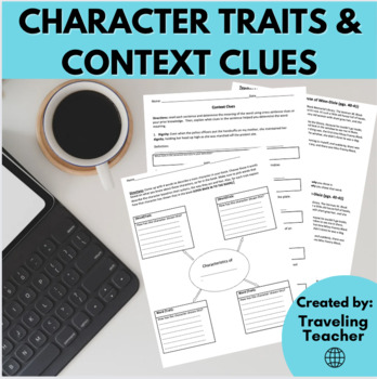 Preview of Character Traits & Context Clues: ELA Test Prep, Reading Skills