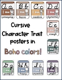 Character Traits Cursive Alphabet BOHO