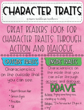 Character Traits * Digital Anchor Chart* By Miss Matthews Madness