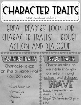 Character Traits * Digital Anchor Chart* by Miss Matthews Madness