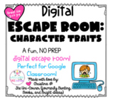 Character Traits: Digital Escape Room | Distance Learning,