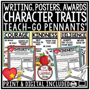 Preview of Character Traits Education Back to School Social Emotional Learning Activities