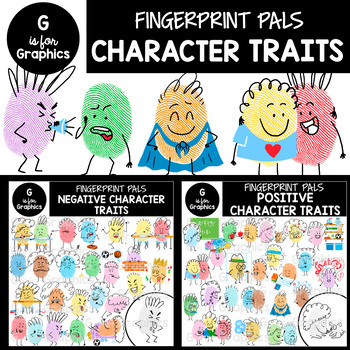 Preview of Character Traits/Education Clipart Bundle