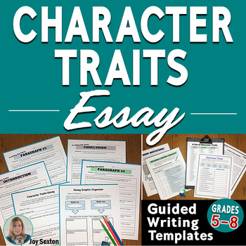 Preview of Character Traits Essay - Literary Essay Writing for ANY Text