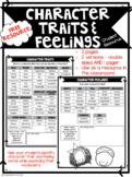 Character Traits & Feelings Resource