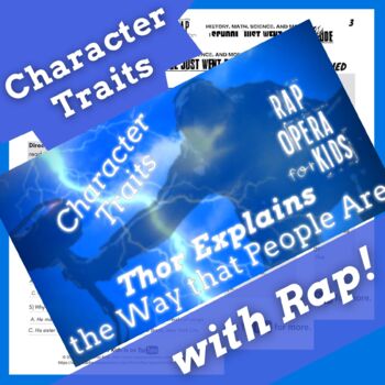 Preview of 4th and 5th Grade Character Traits Passage Worksheets