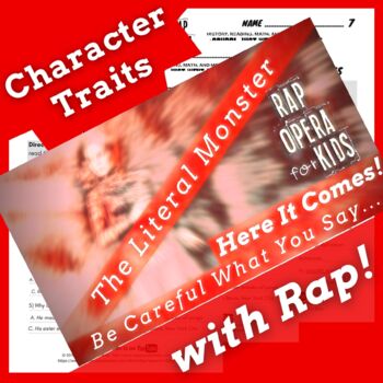 Preview of Character Traits Passage Worksheets for 5th and 6th Grade