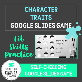 Preview of Character Traits Google Slides Game