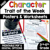 Character Traits Graphic Organizer: FREE Character Traits 