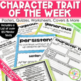 Character Traits Graphic Organizer Posters Quizzes Google Slides