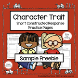 Character Traits Graphic Organizers & Constructed Response