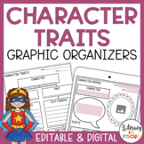 Character Traits Graphic Organizers | Editable PDF | Digit