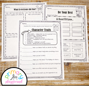 Character Traits ~ Having Good Citizenship by Primary Playground