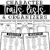 Character Traits Lists & Organizers