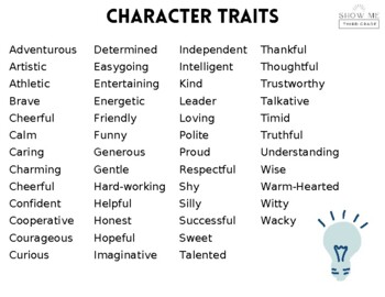 Characteristics For Characters