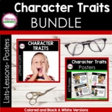 Character Traits Lists, Lessons, and Posters BUNDLE