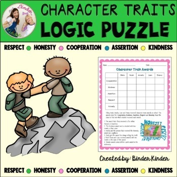 Preview of Character Traits Logic Puzzle
