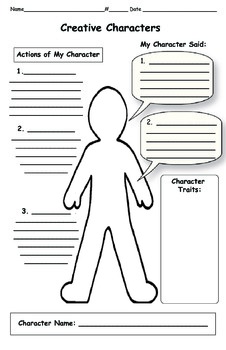 Character Traits Map by Two Snappy Gingers | Teachers Pay Teachers