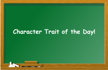 Preview of Character Traits Master Slides