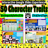 Character Traits Match/Sort/Write - Interactive Slides