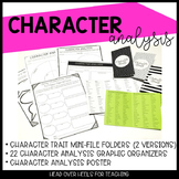 Character Traits Mini-File Folders and Graphic Organizers