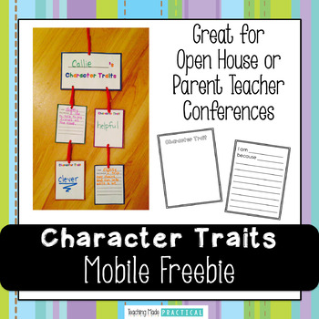 Preview of Character Traits - Free Mobile - Great for Open House / Conferences