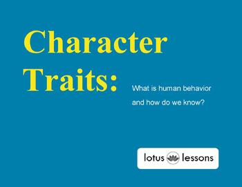 Preview of Character Traits: Online, Long-Distance Learning Unit