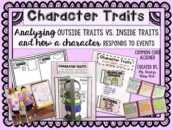 Preview of Character Traits - Outside Traits Vs. Inside Traits