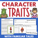 Character Traits Passages Lesson 2nd 3rd Grade Fairy Tales