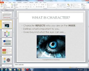 Preview of Character Traits & Personality Lesson Plan