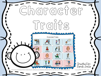 Preview of Character Traits - Picture Symbols