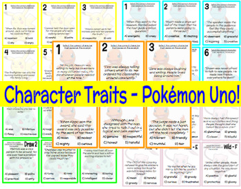 Preview of Pokémon Uno Game - Character Traits 