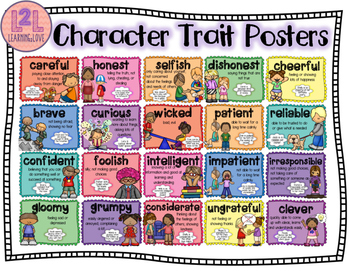 Preview of Character Traits Posters
