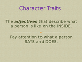 Character Traits Power Point