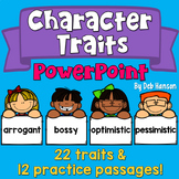 Character Traits PowerPoint Lesson with Word Lists and Pra