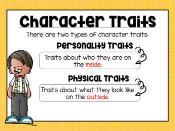 Character Traits PowerPoint & Task Cards | Print & Google Classroom