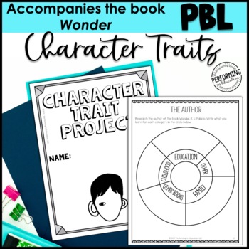 Preview of Character Traits ELA Project-Based Learning Activity Using Wonder PRINT&DIGITAL
